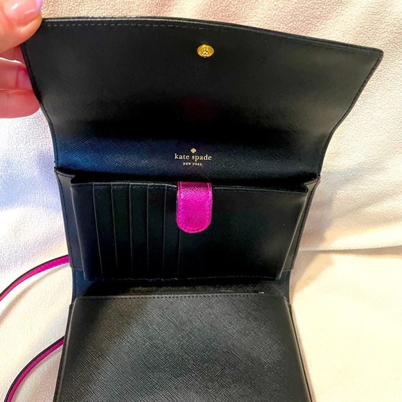 Kate Spade ♠️ Metallic Pink Clutch NWT - Picture 5 of 9